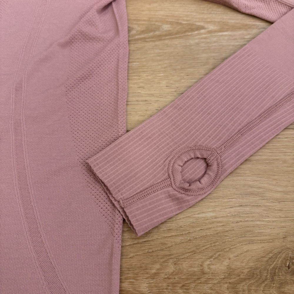 Lululemon Swiftly Tech Long Sleeve - Vintage Mauve- Pink - Size 6 - Excellent - Picture 8 of 11